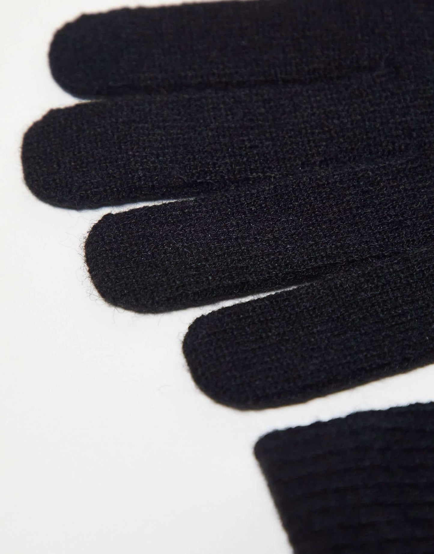 Man Plain Knit Touch Screen Gloves