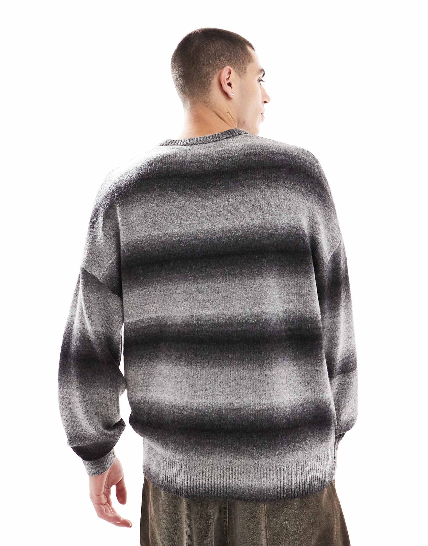 Oversized Ombre Stripe Jumper