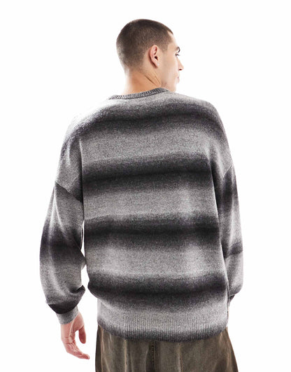 Oversized Ombre Stripe Jumper