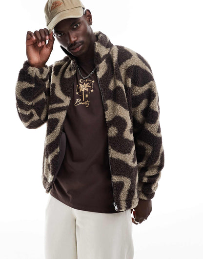 Teddy Zip Up Jacket