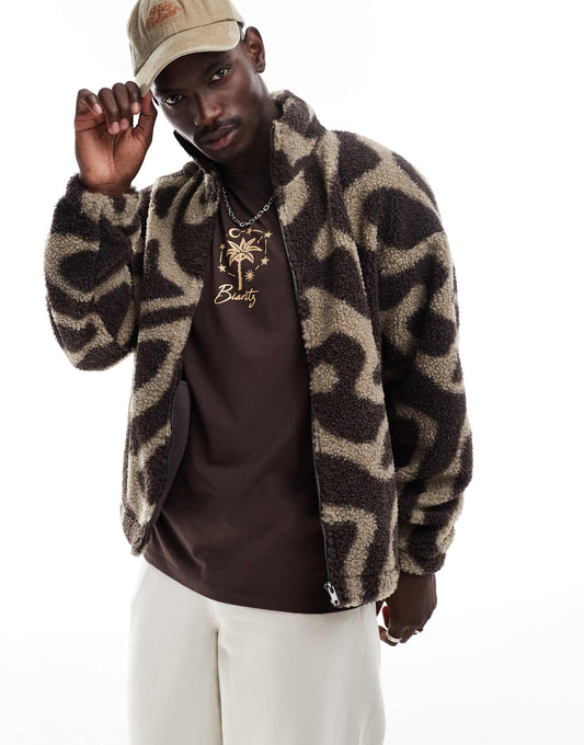 Teddy Zip Up Jacket