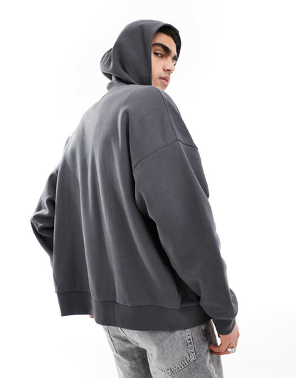 Oversized Double Zip Hoody