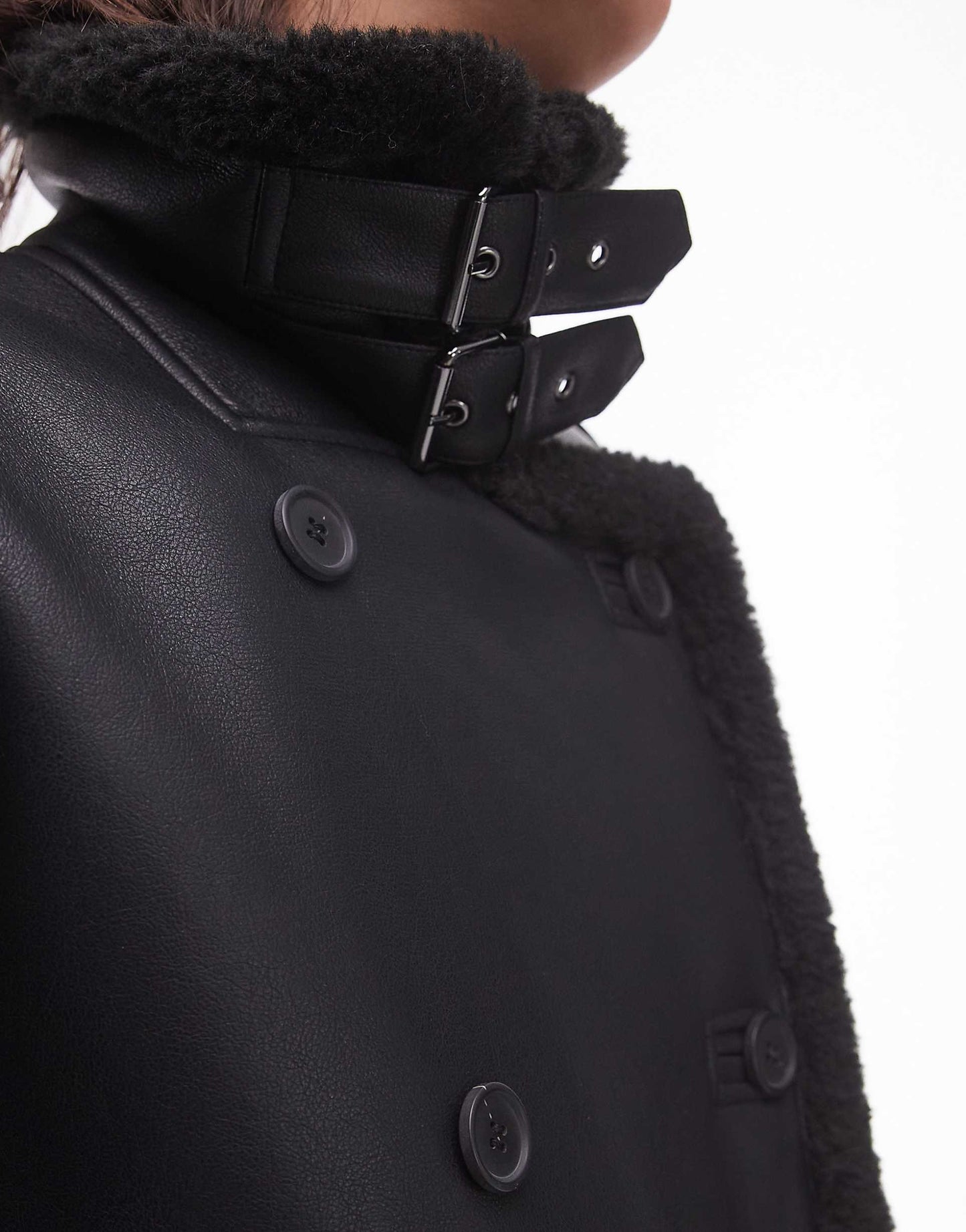 Oversized Aviator Borg Coat