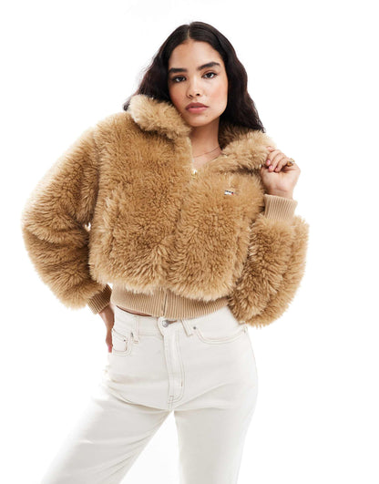 Shearling Crop Jacket