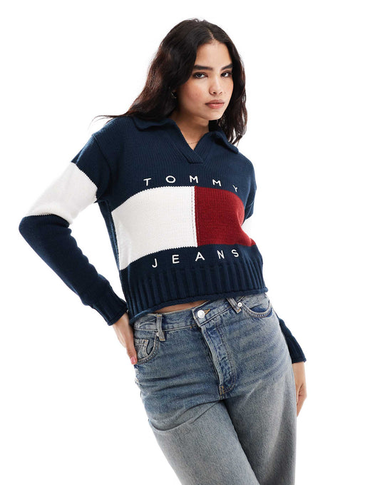 Flag Polo Neck Jumper