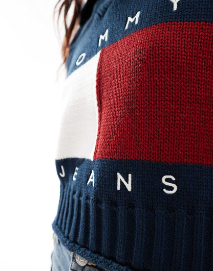Flag Polo Neck Jumper