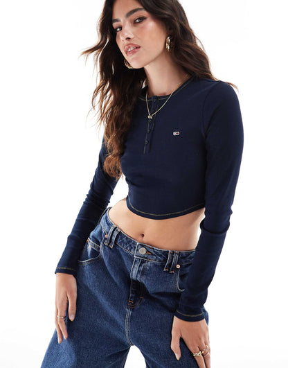 Henley Long Sleeve Top