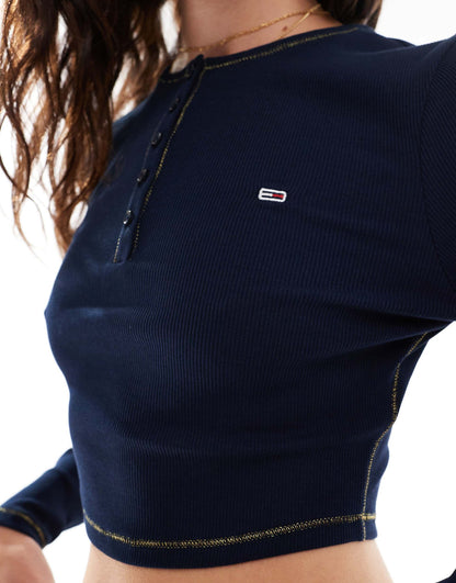 Henley Long Sleeve Top