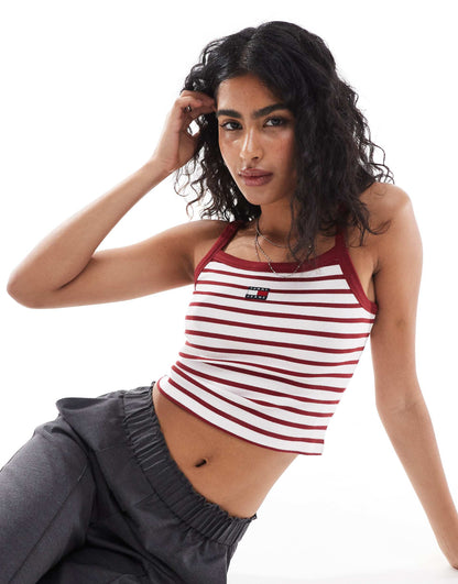 Badge Strappy Vest Top