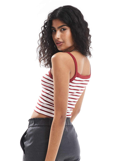 Badge Strappy Vest Top