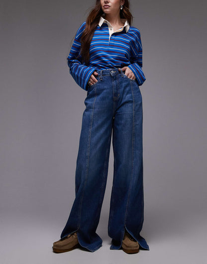 Claire High Rise Front Seam Jeans