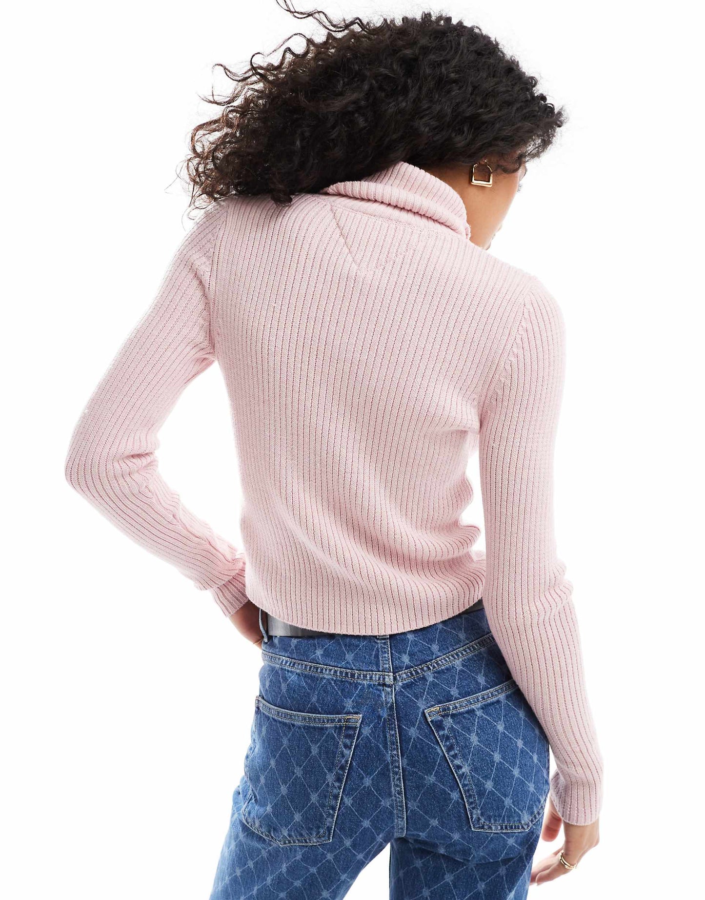 Turtleneck Long Sleeve Knit Top