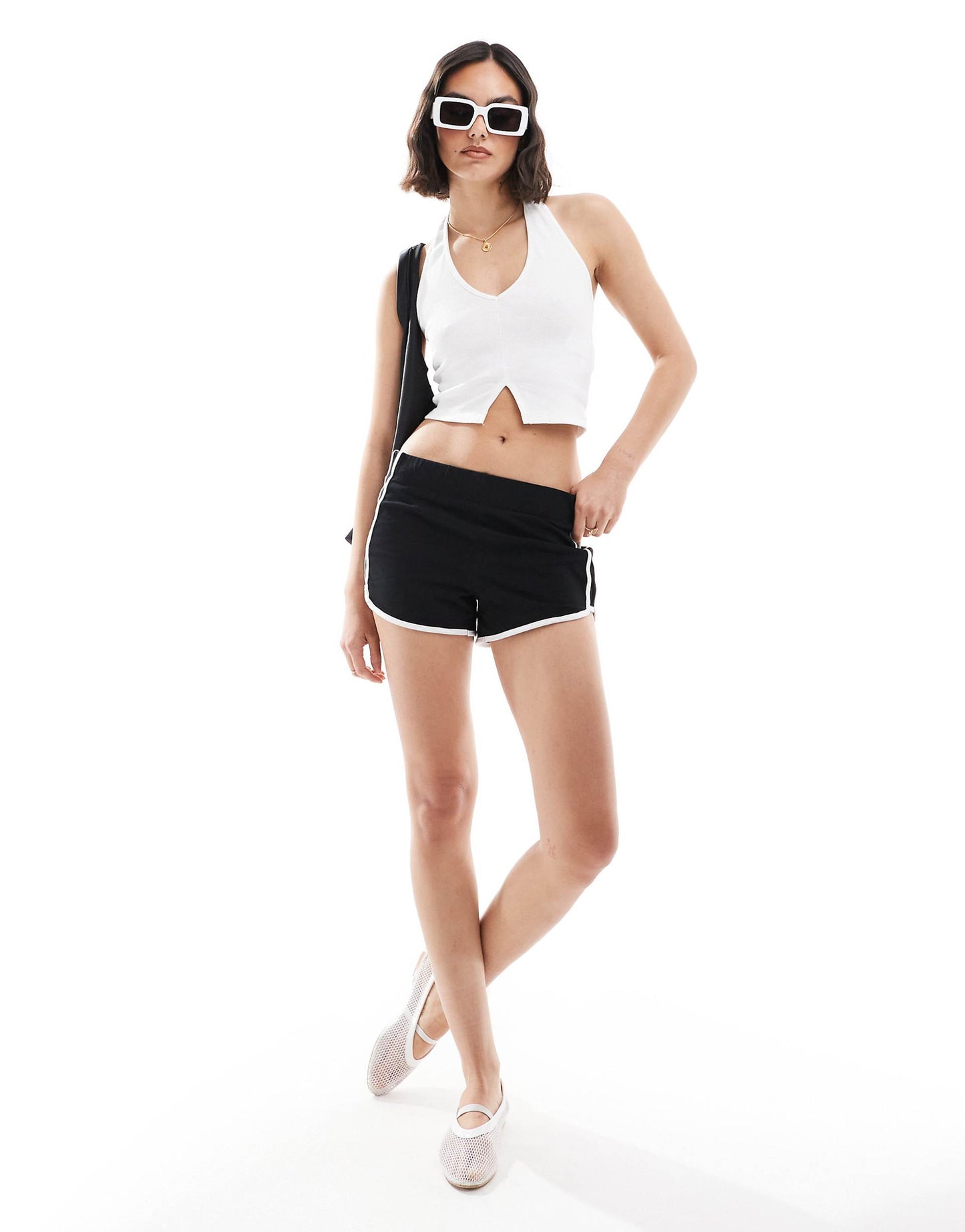 Ribbed Halterneck Top