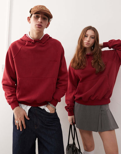 Unisex Oversized Boxy Cropped Hoodie