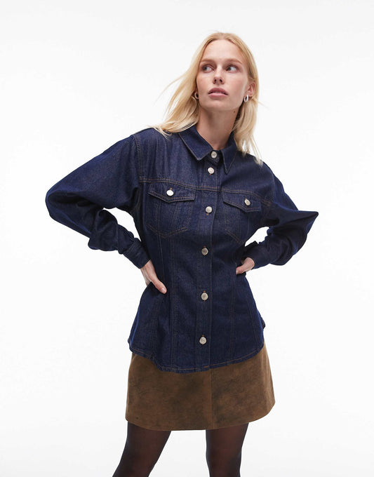 Denim Cinch Shirt