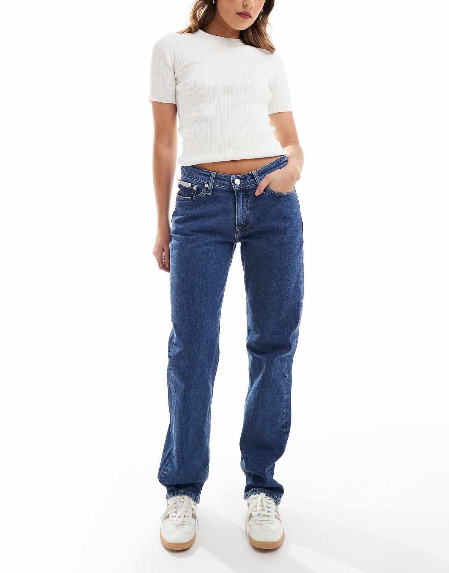 Jeans Low Rise Straight Leg Jeans