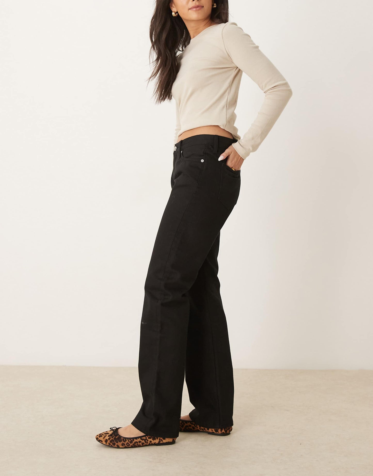 Jeans Low Rise Straight Leg Jeans