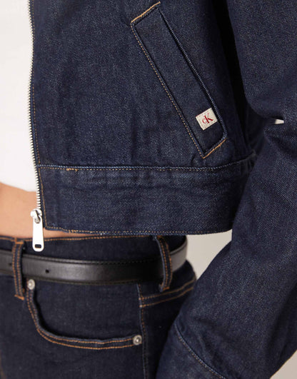 Zip Thru Denim Jacket