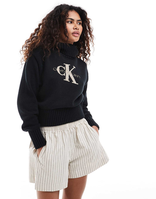 Jeans Chenille Monologo Jumper
