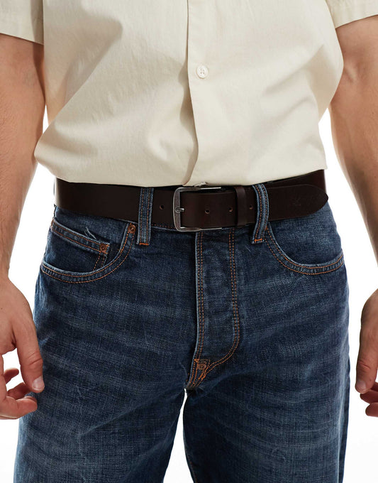 Jeans Classic Flat Leather Belt