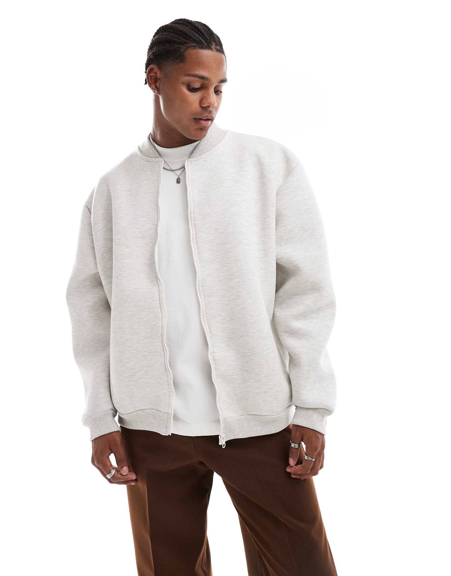 Oversized Scuba Bomber Jacket