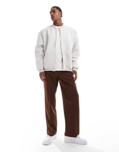 Oversized Scuba Bomber Jacket