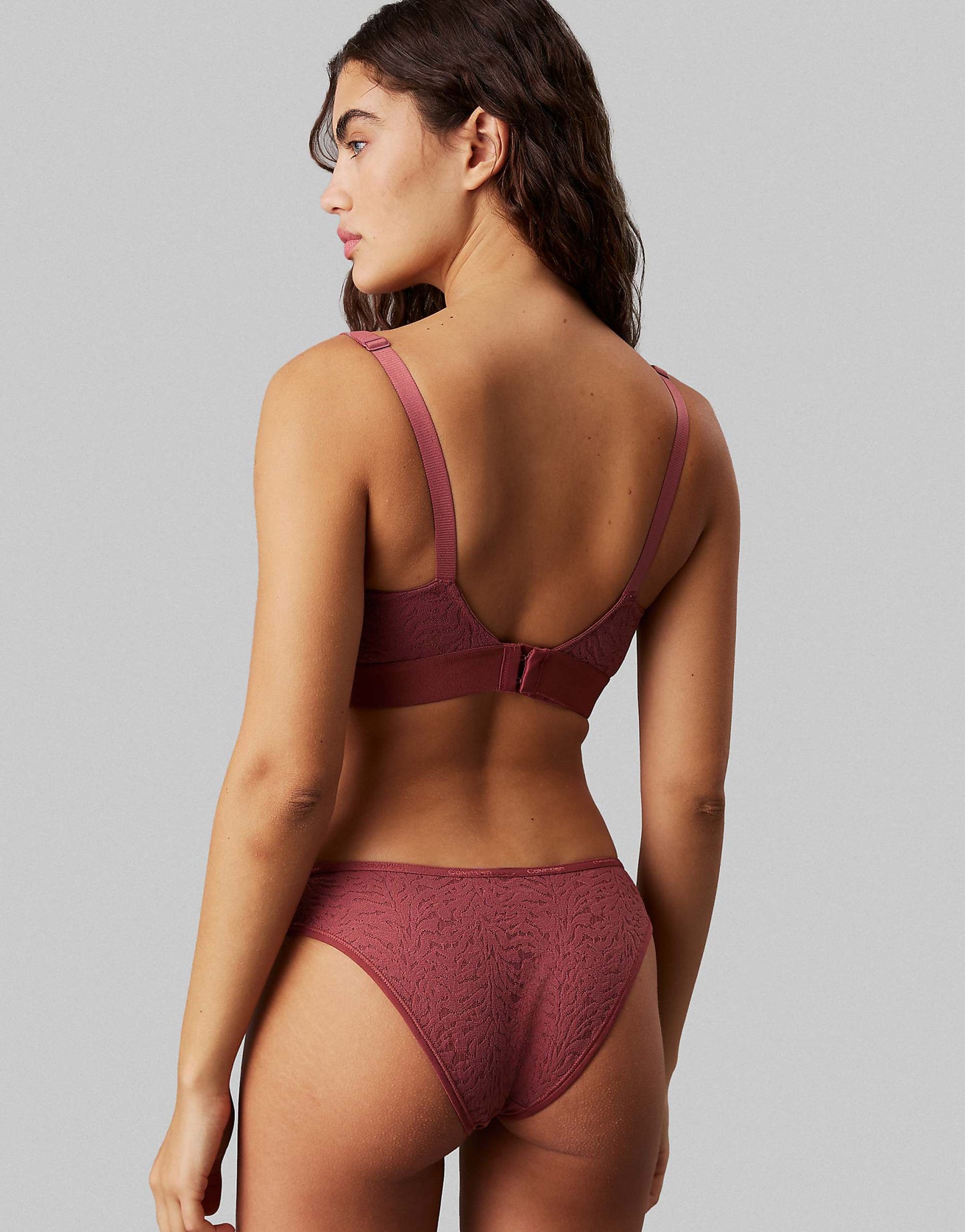 Maternity Intrinsic Nursing Unlined Plunge Triangle Patterned Bralette
