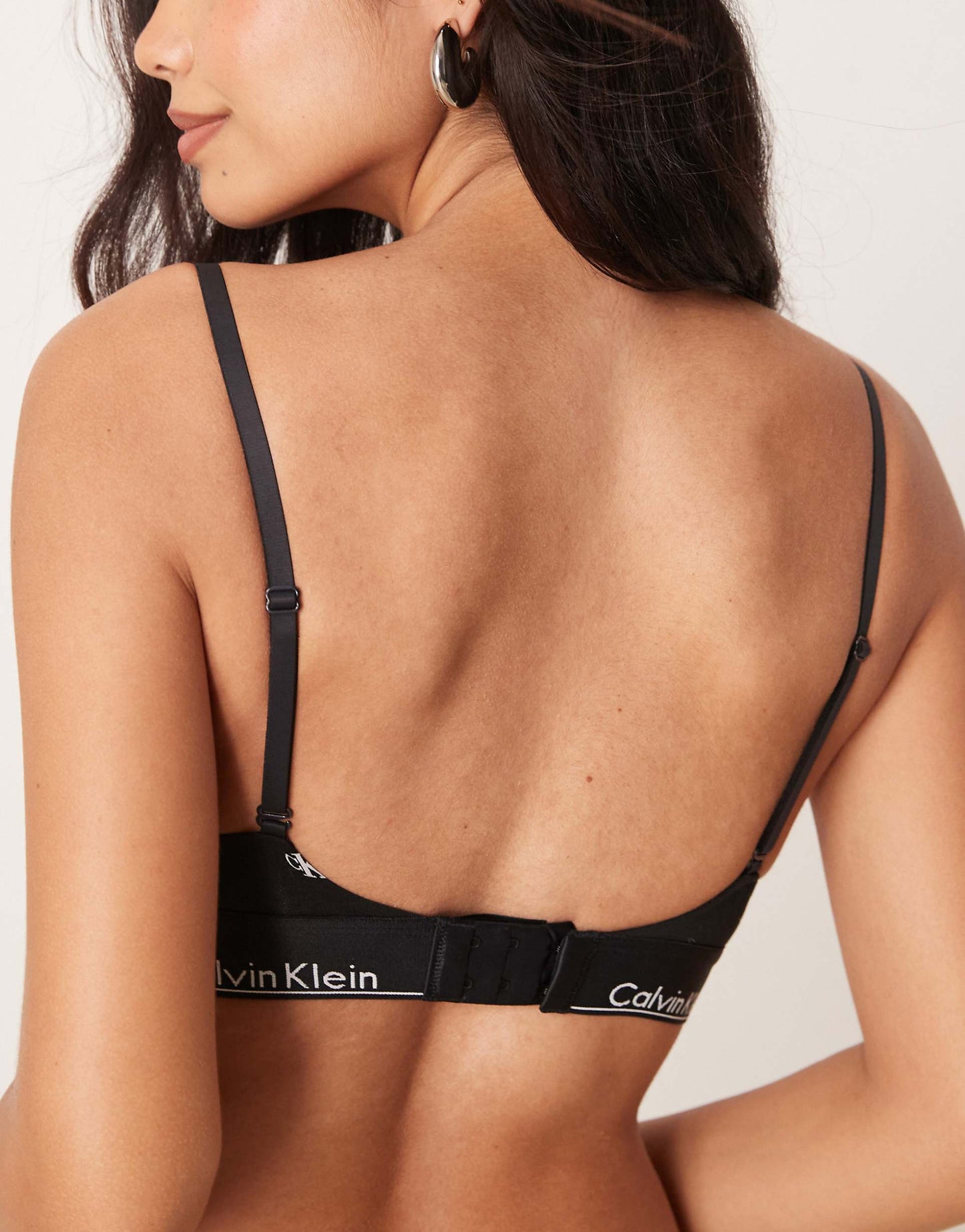 Modern Cotton Lightly Lined Plunge Triangle Bralette