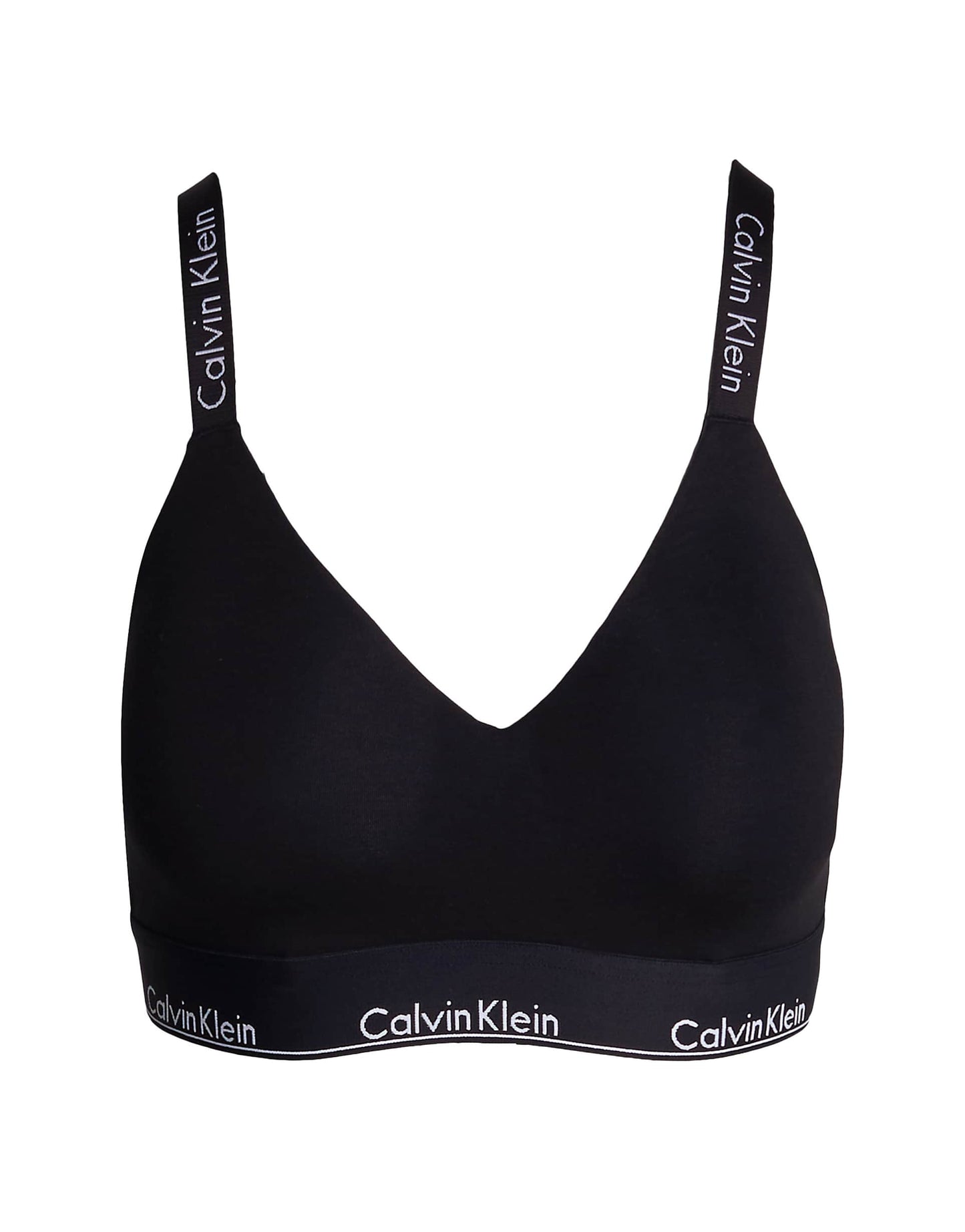 Modern Cotton Fuller Bust Lightly Lined Logo Tape Bralette