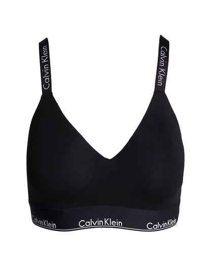 Modern Cotton Fuller Bust Lightly Lined Logo Tape Bralette