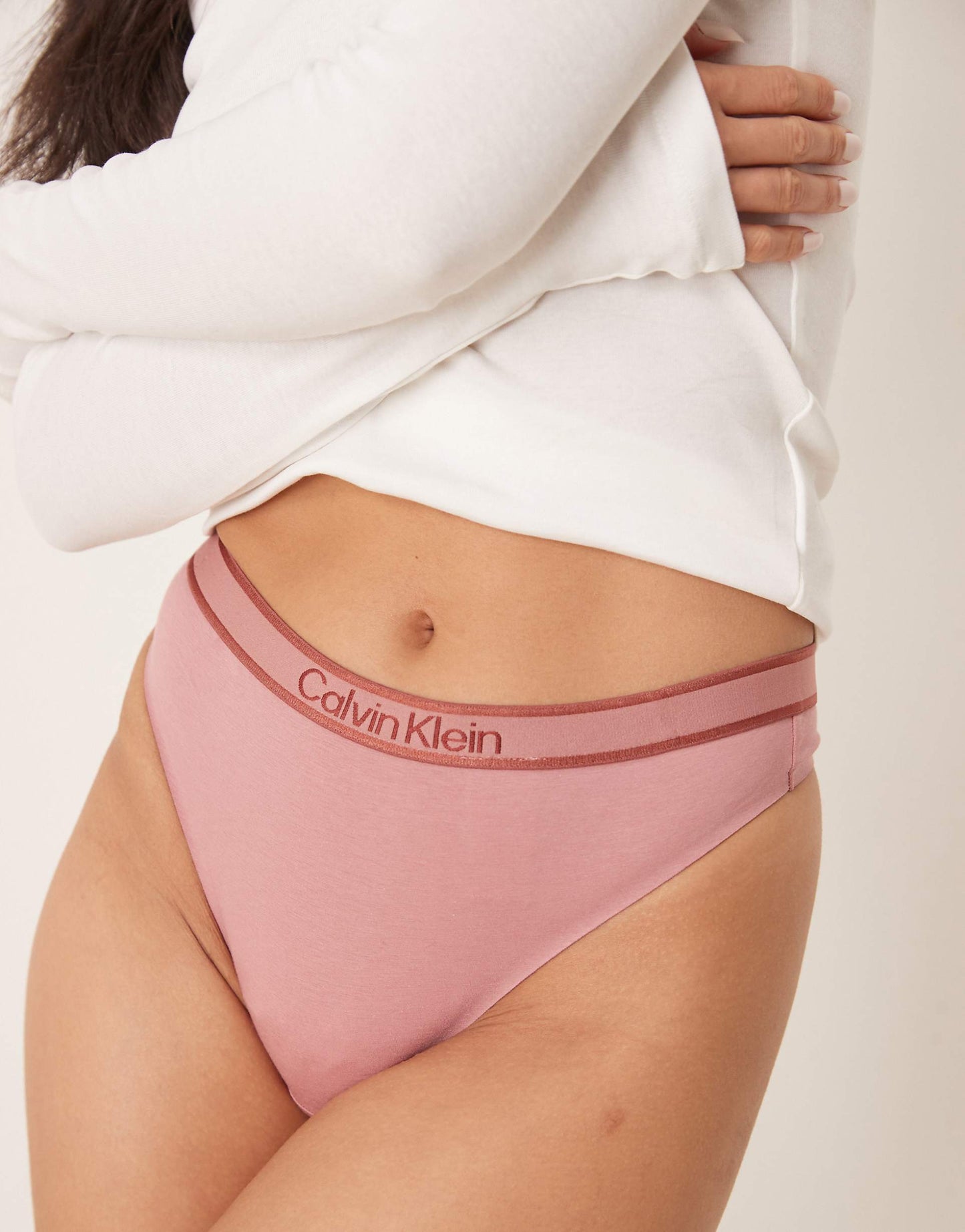 Tonal Logo Cotton Band Thong