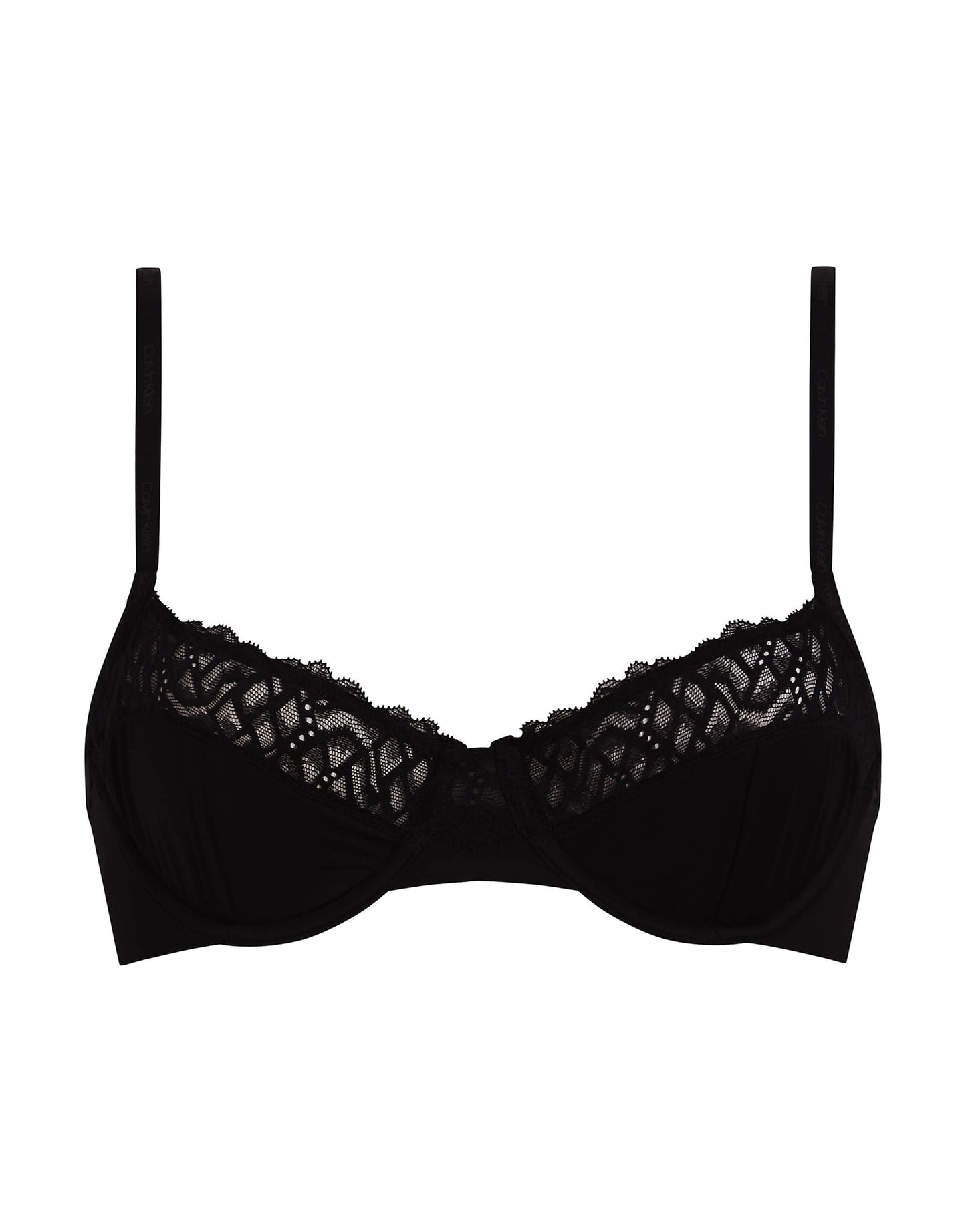 Attraction Lace Detail Demi Underwire Bra