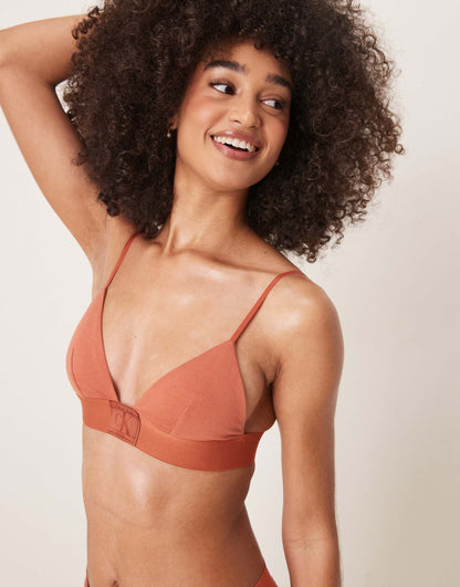 Ck 96 Logo Triangle Plunge Bralette