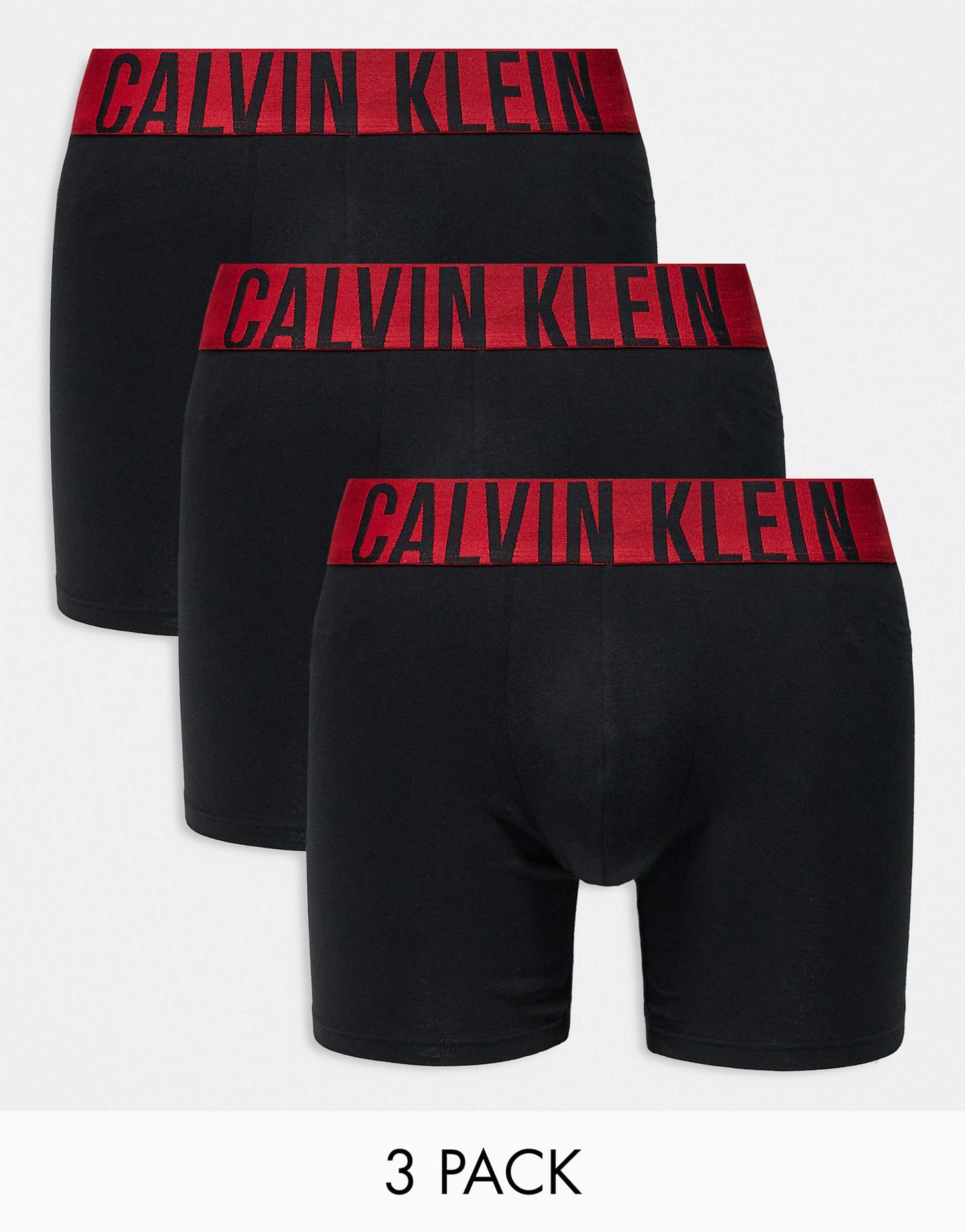 Intense Power 3 Pack Boxer Brief With Red Logo Waistband
