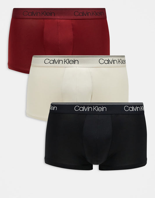 Microfibre Stretch 3 Pack Low Rise Trunk