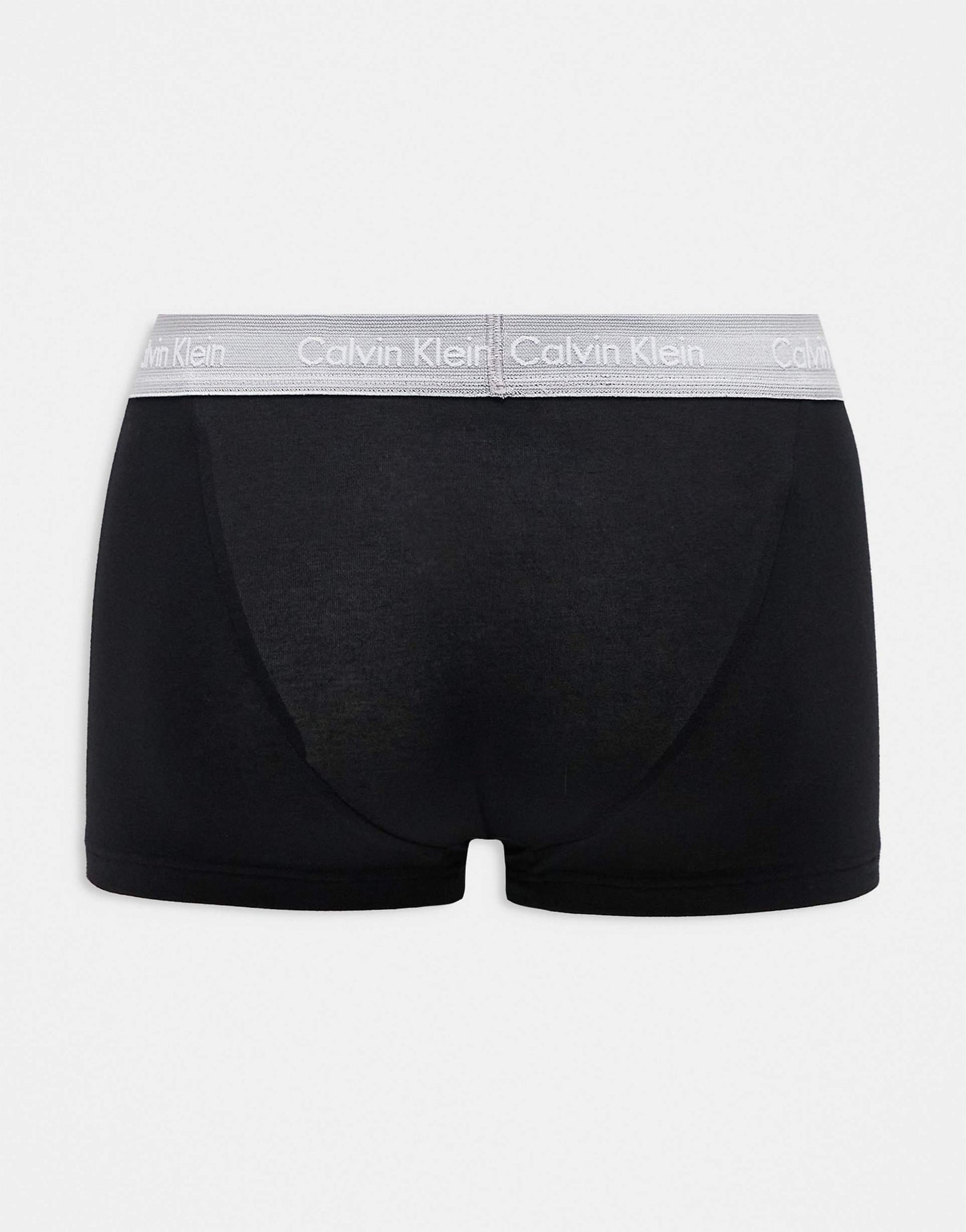 Cotton Stretch 3 Pack Low Rise Trunk With Coloured Waistband