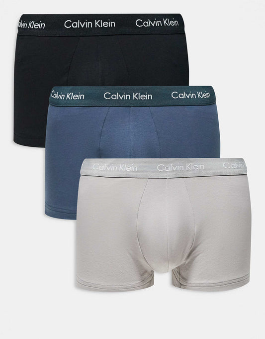 Cotton Stretch 3 Pack Low Rise Trunk