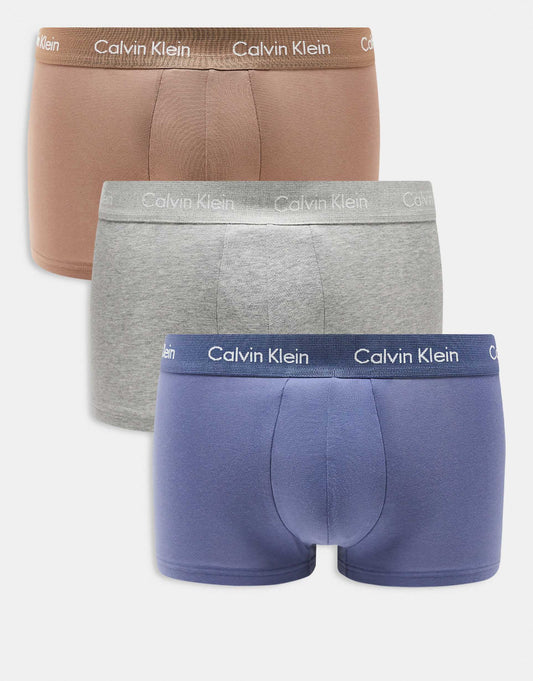 Cotton Stretch 3 Pack Low Rise Trunk