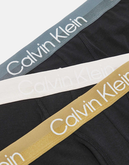 Modern Structure 3 Pack Trunk With Coloured Waistband