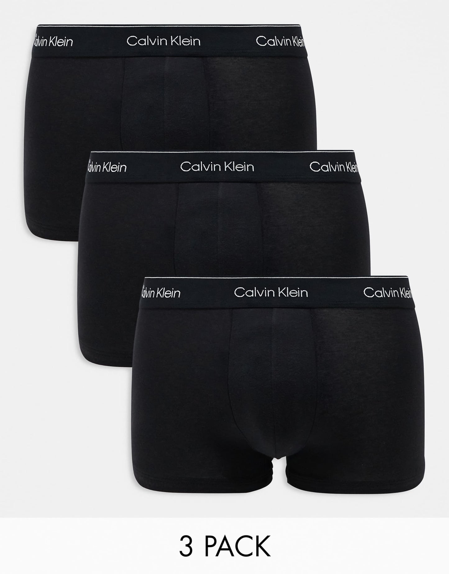 Modern Cotton 3 Pack Trunk With Black Waistband