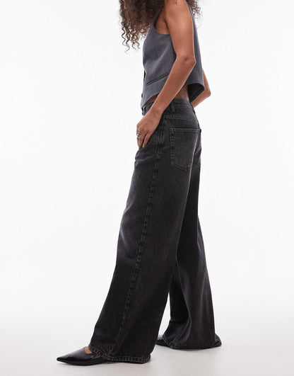 Horizon Wide Leg Mid Rise Jean