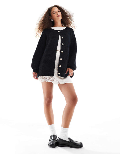 Penelope Fluffy Longline Cardigan