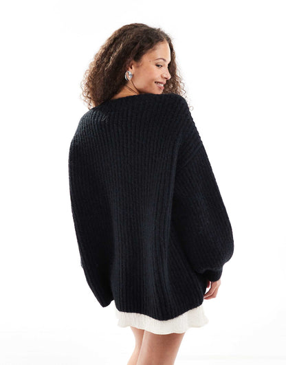 Penelope Fluffy Longline Cardigan
