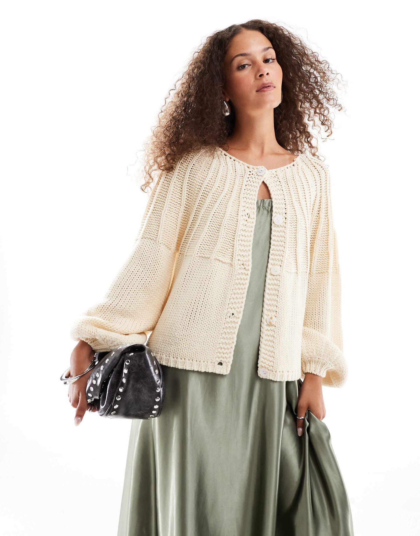 Riley Textured Knitted Cardigan