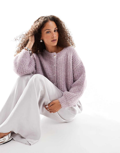 Elsie Fluffy Knit Cardigan