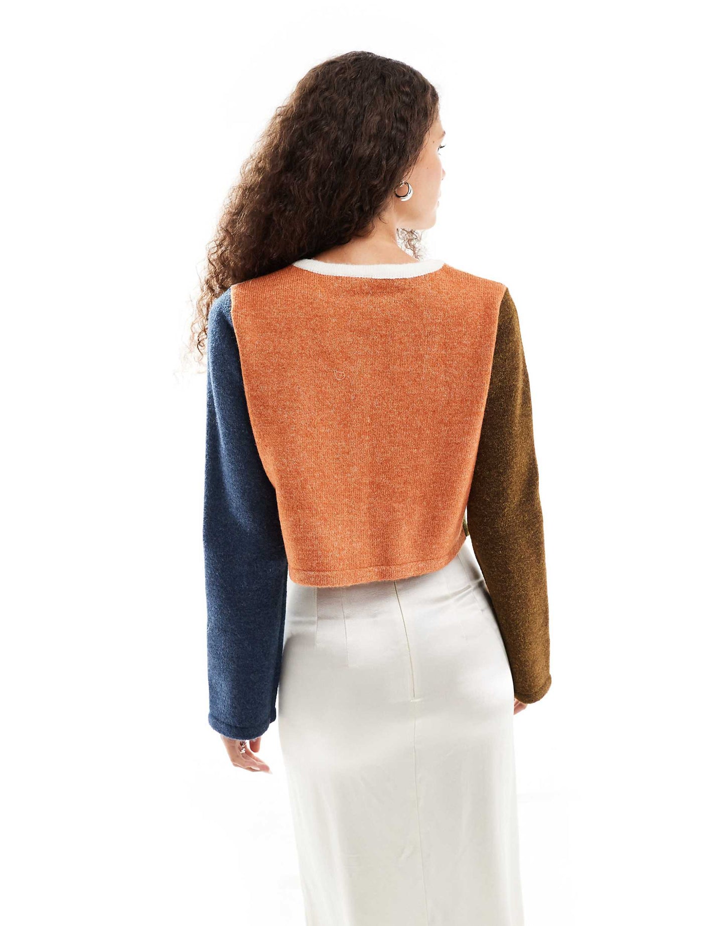 Harlyn Spliced Panel Shrunken Cardigan