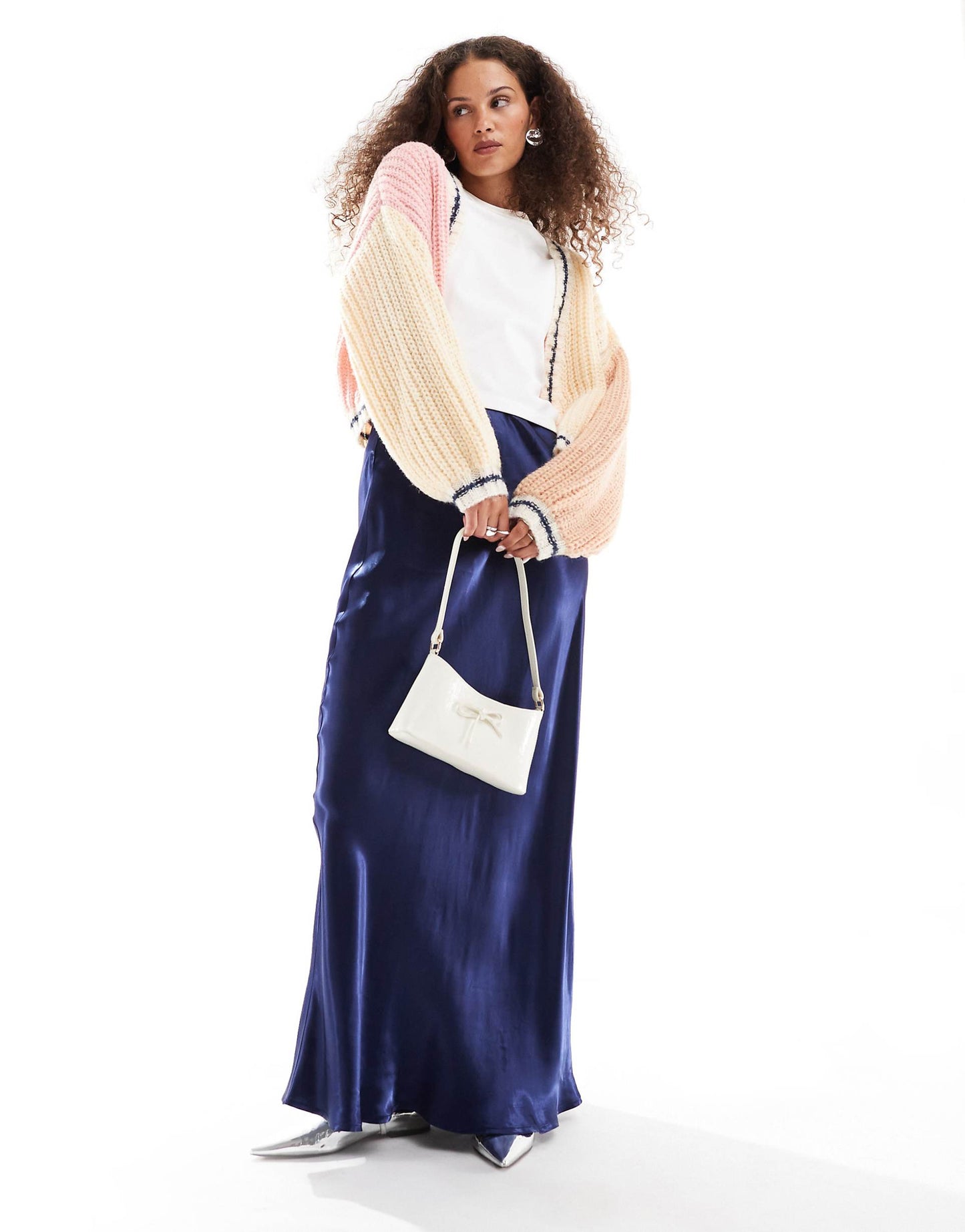 Franca Knit Oversized Panelled Cardigan