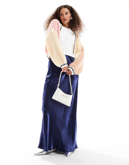 Franca Knit Oversized Panelled Cardigan
