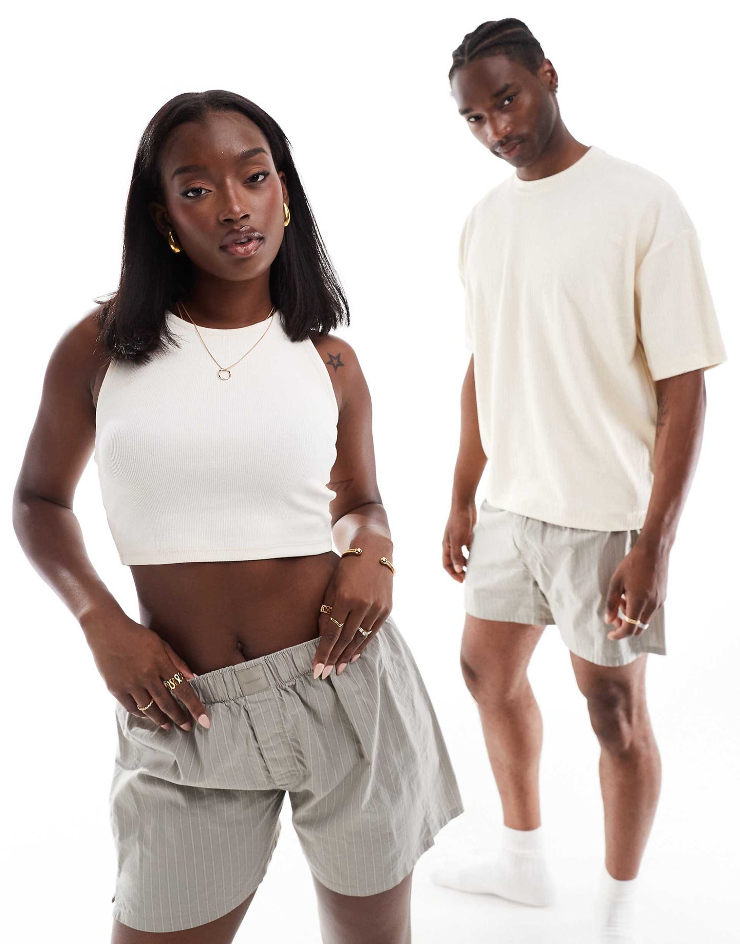 Unisex Cotton Poplin Slim Boxer Short