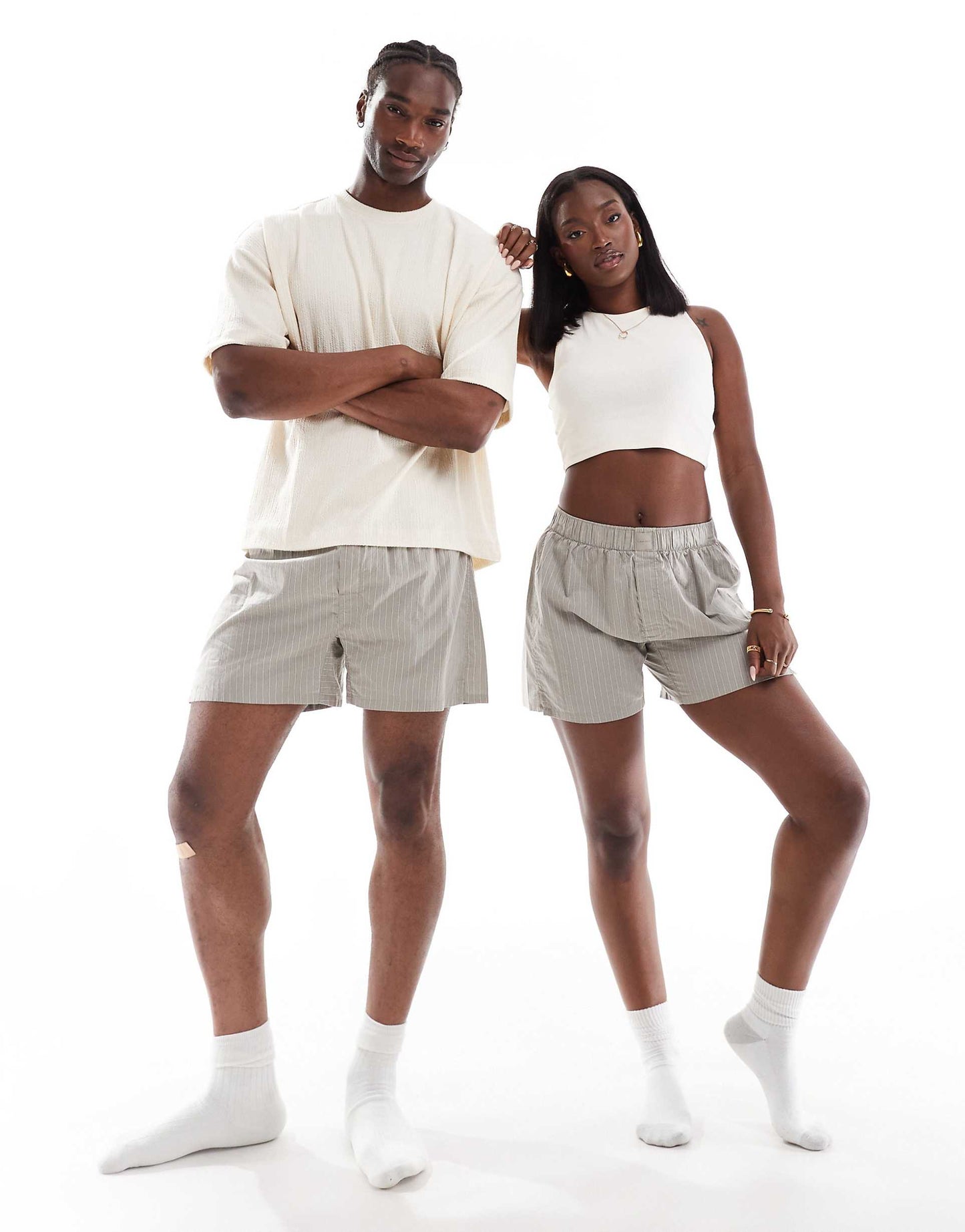 Unisex Cotton Poplin Slim Boxer Short